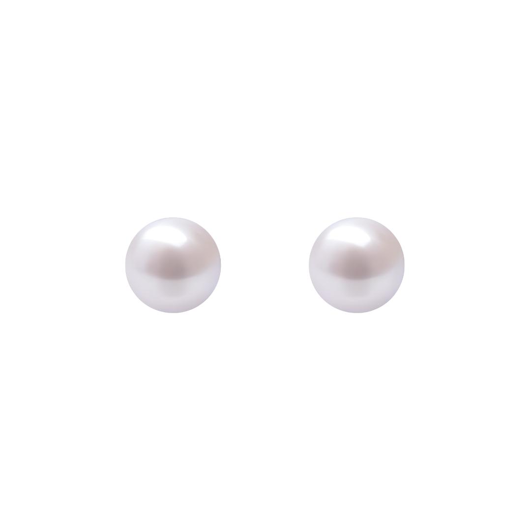 High Quality Natural Pearl Stud Earrings Elegant Style
