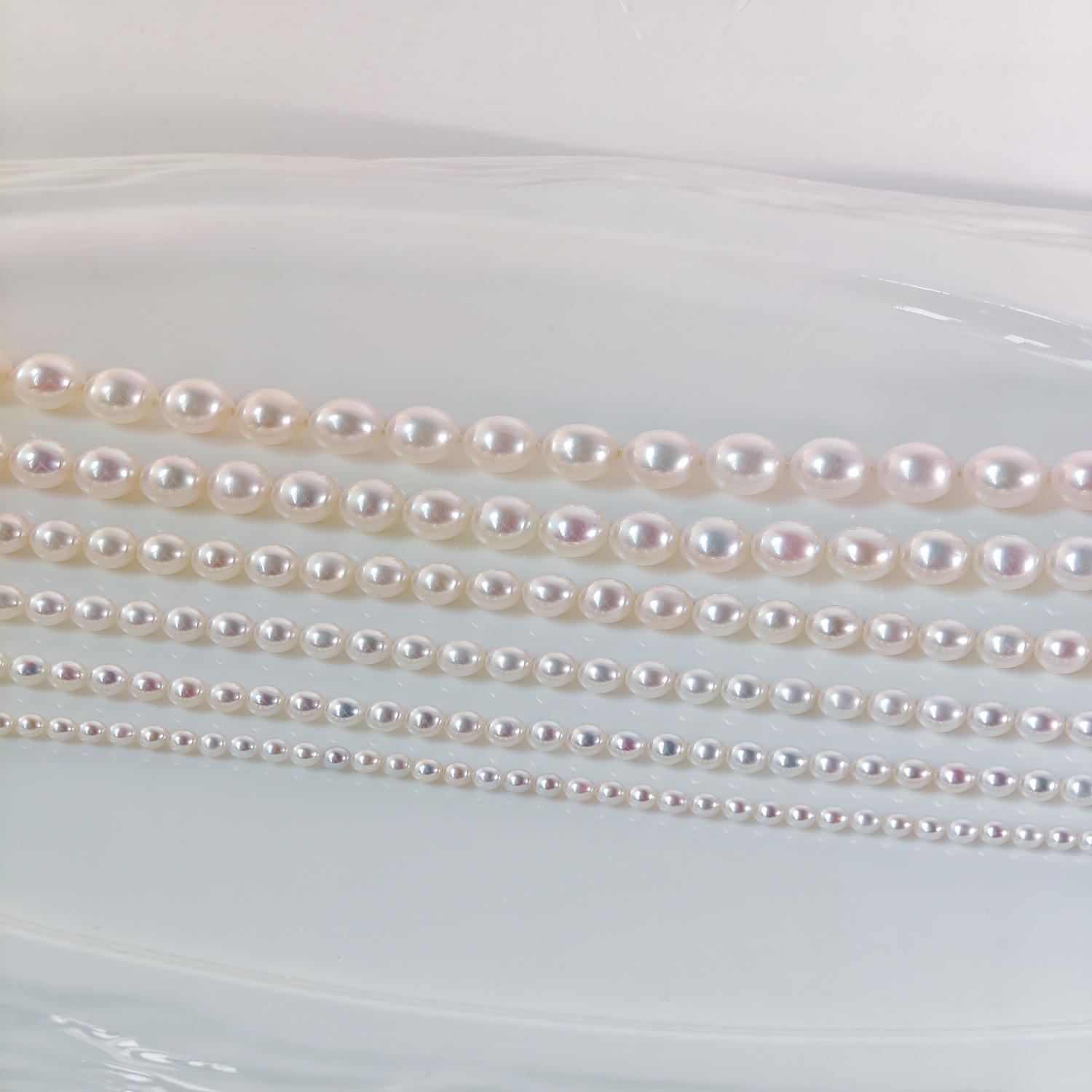 Akoya Pearl Necklace, Elegant French Minimal Luxe