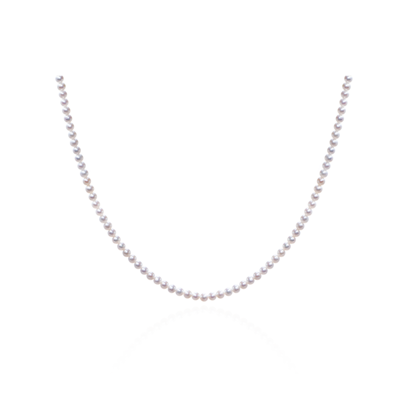 Designer Akoya Pearl Necklace, Elegant Minimal Luxury