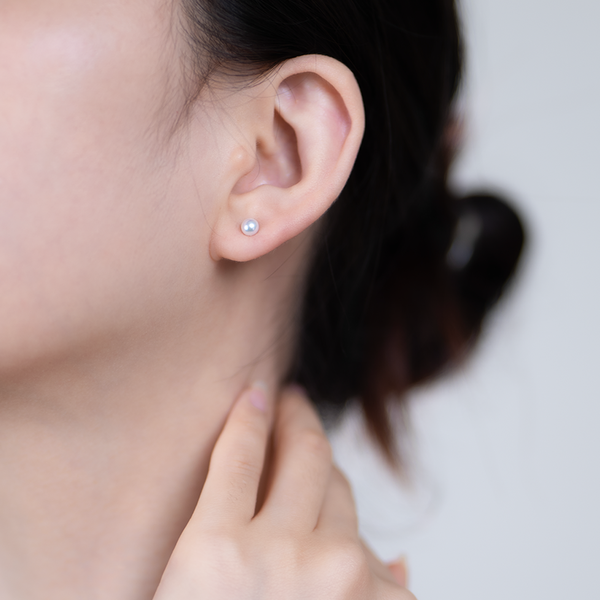 Akoya Pearl Stud Earrings Minimal Elegant Luxury Style