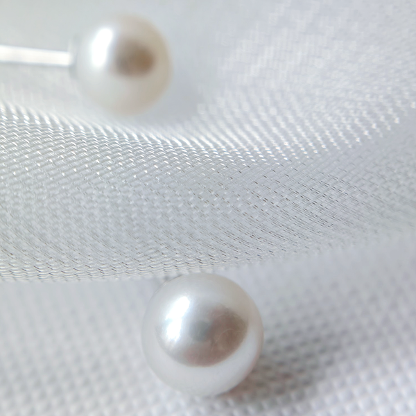 Minimal Elegant Natural Pearl Stud Earrings