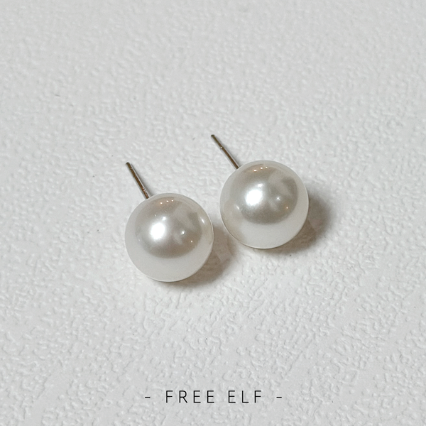 Designer Natural Pearl Earrings Minimal Elegant Luxe