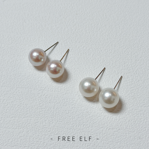 Elegant Natural Pearl Stud Earrings Minimal Luxury