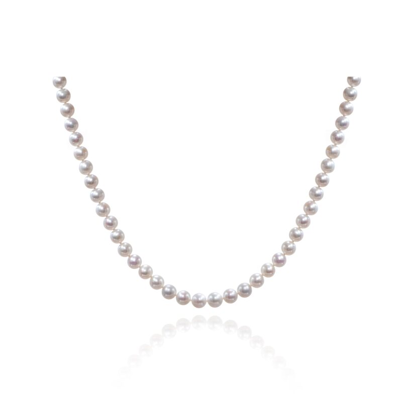 Natural Pearl Necklace Elegant French Style Design