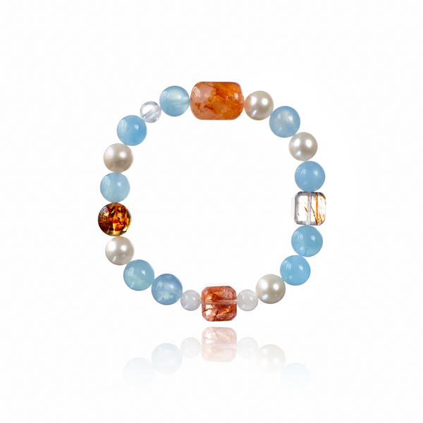 Elegant Pearl & Crystal Bracelet for Modern Women