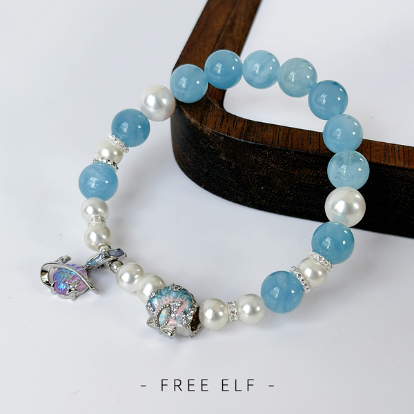 Freshwater Pearl Crystal Bracelet, Elegant Designer Style