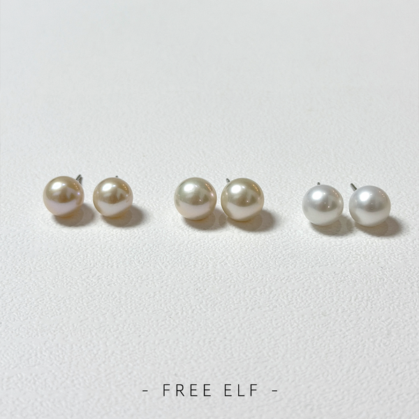 Minimal Elegant Natural Pearl Stud Earrings