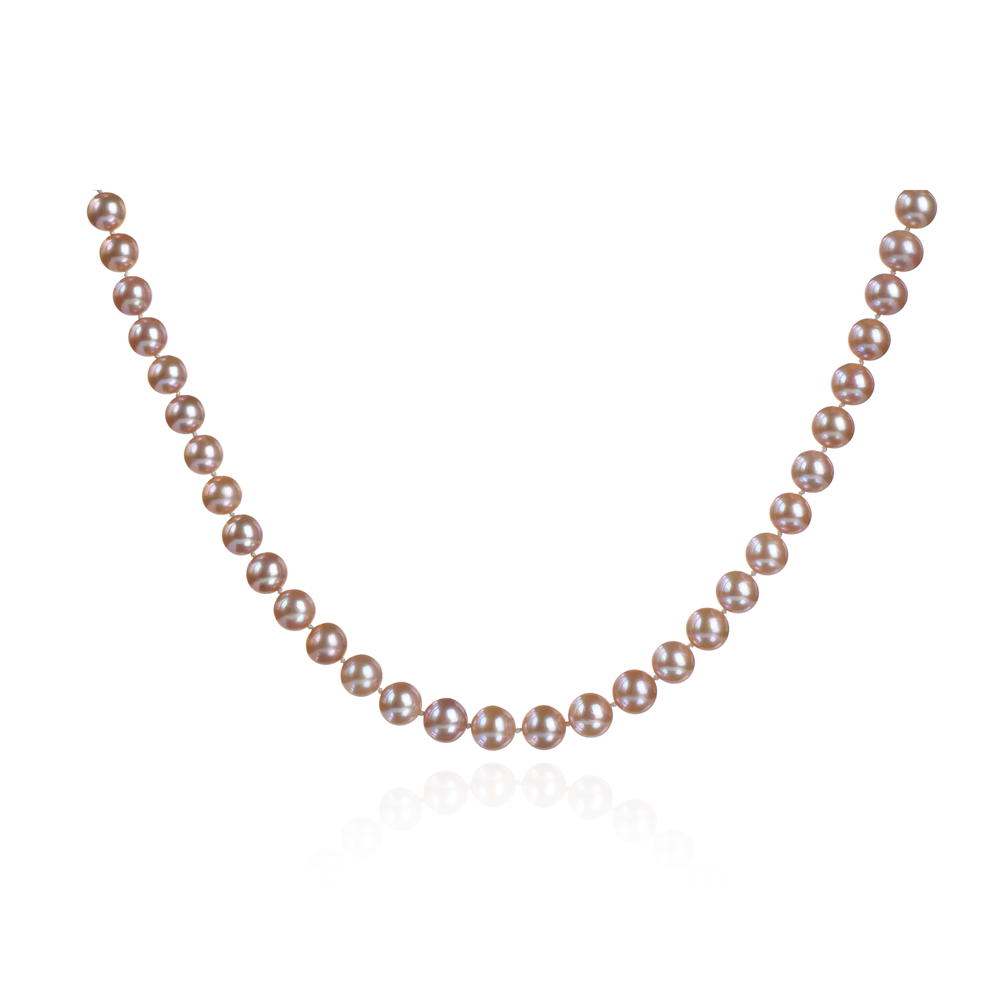 French Elegant Pink Freshwater Pearl Necklace