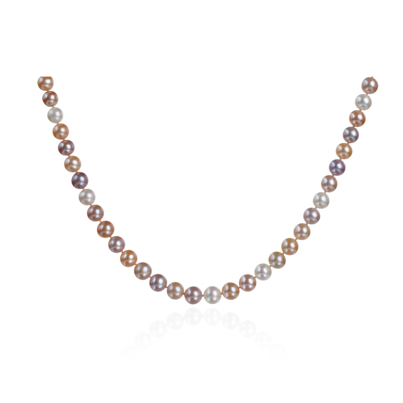 Natural Freshwater Pearl Necklace in Elegant French Style